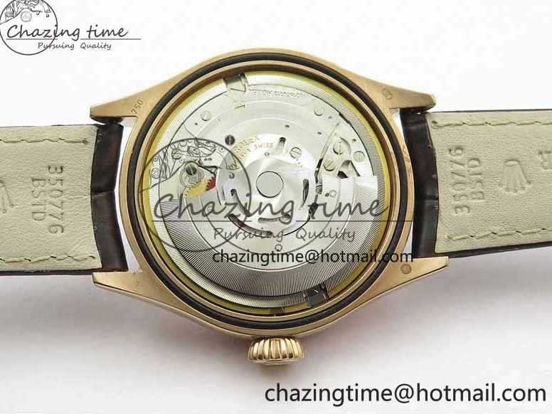 1229 Cellini 50535 Moonphase RG GMF Best Edition White Dial on Brown Leather Strap A Lightweight 2634